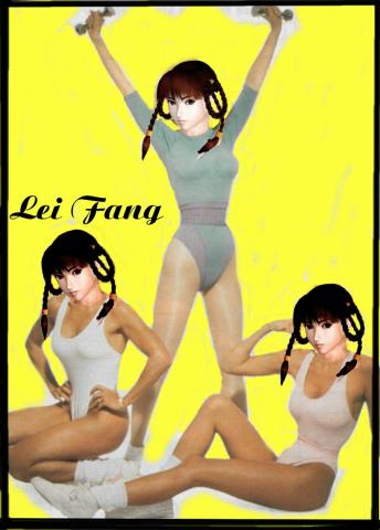 Lei Fang works out hard.